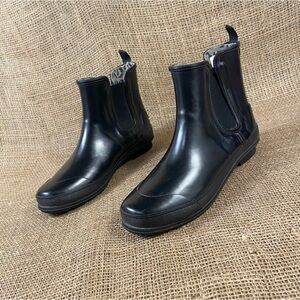 Sperry Rain boots Chelsea Top Sider Waterproof  Booties  Black Women's Size 7